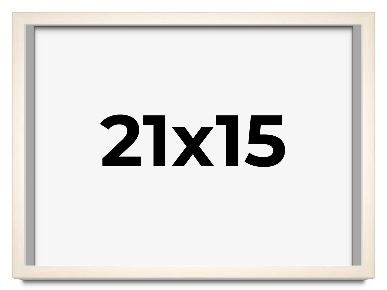 Minimalist White Picture Frame - UV Acrylic, Backing Board, Hanging Hardware Included